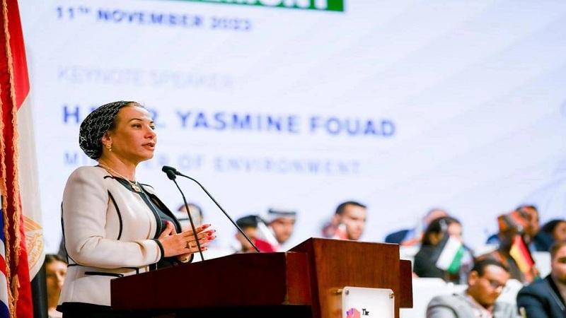 وزيرة البيئة- ياسمين فؤاد