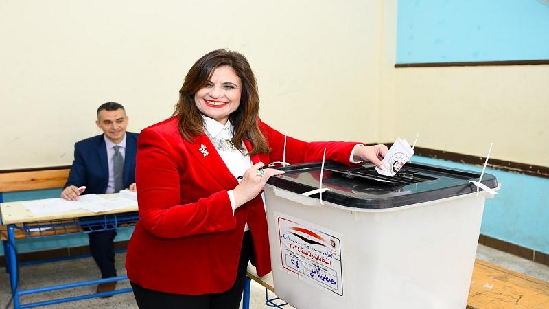وزيرة الهجرة- الانتخابات الرئاسية