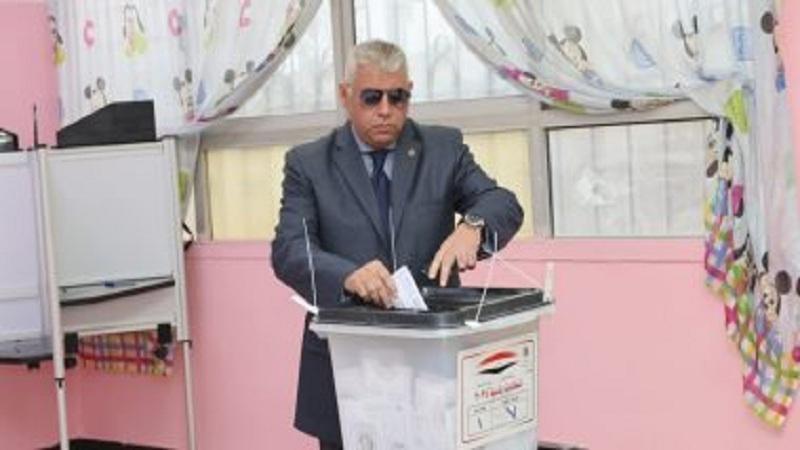 نائب رئيس المحكمة الدستورية يدلي بصوته في الانتخابات الرئاسية
