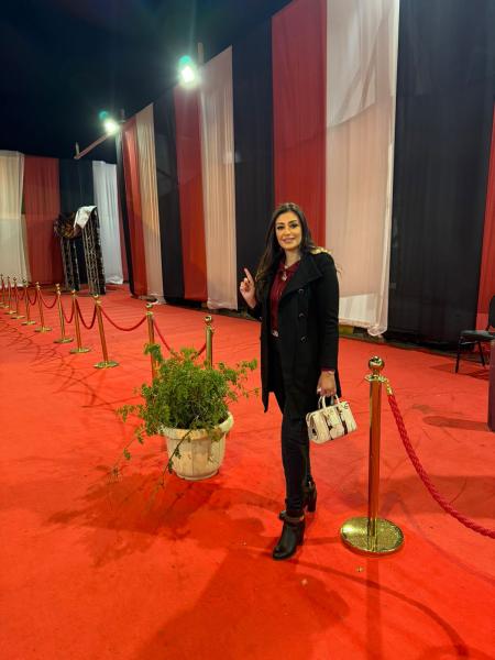 الإعلامية ريهام عياد تدلي بصوتها في الانتخابات الرئاسية