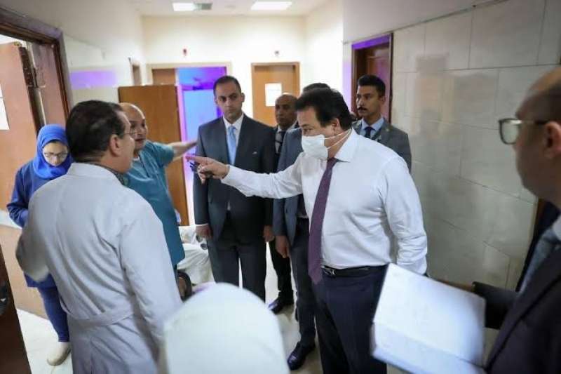 وزير الصحة يتفقد مستشفى مبرة المعادي للوقوف على الخدمات الطبية المقدمة للمواطنين