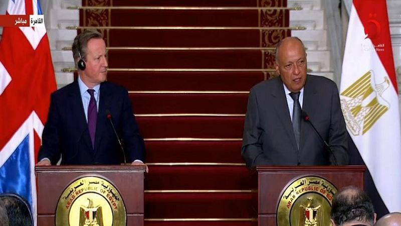 وزراء خارجية مصر وبريطانيا