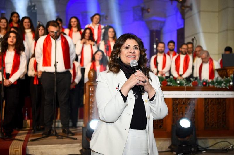 وزيرة الهجرة تشهد الاحتفال السنوي لعيد الميلاد المجيد بكنيسة السيدة العذراء في مصر الجديدة