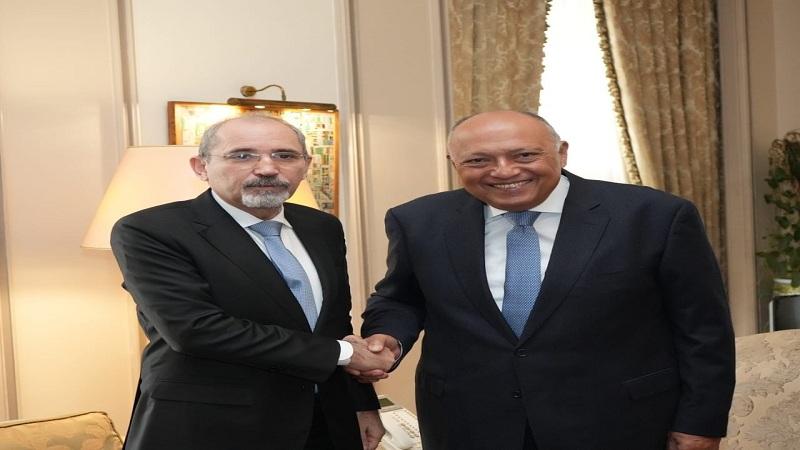 وزير الخارجية يستقبل نظيره الأردني لبحث الأوضاع في غزة