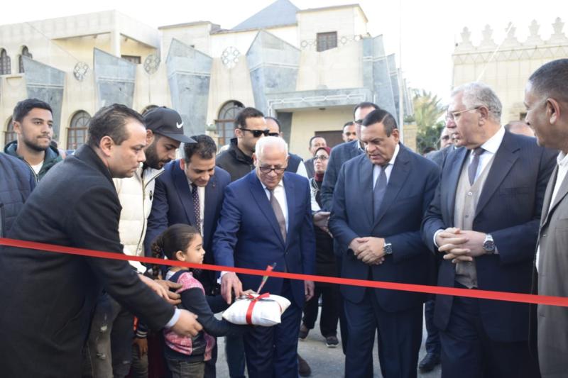 افتتاح أعمال تطوير بمنطقة الزهراء ببورسعيد