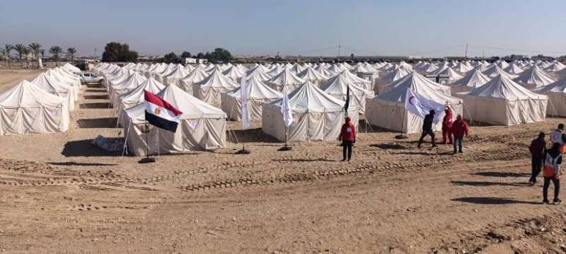 الهلال الأحمر المصري: مخيمنا بخان يونس يتسع لـ7000 شخص بالمرحلة الأولى