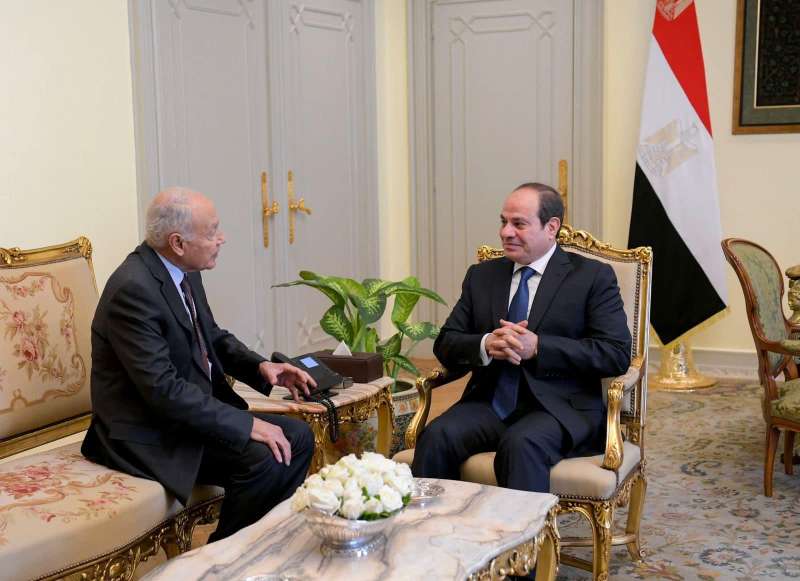 الرئيس السيسي يستقبل أمين عام جامعة الدول العربية