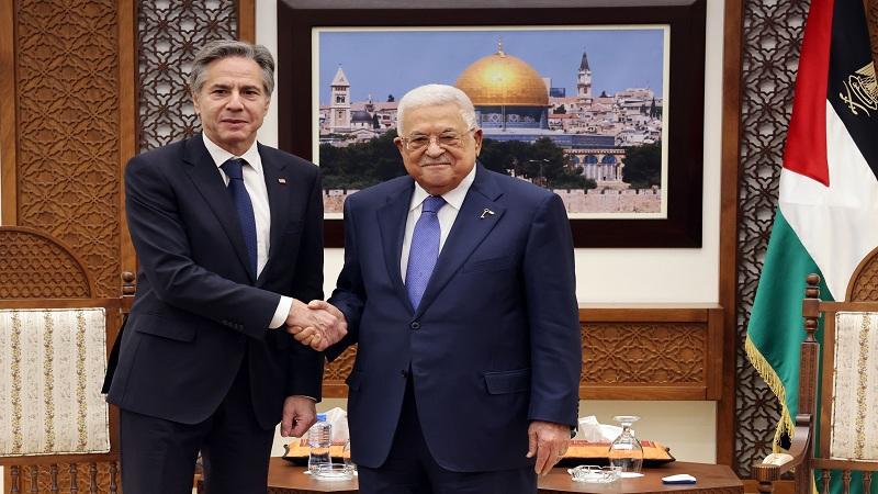 الرئيس الفلسطيني يستقبل وزير الخارجية الأميركي