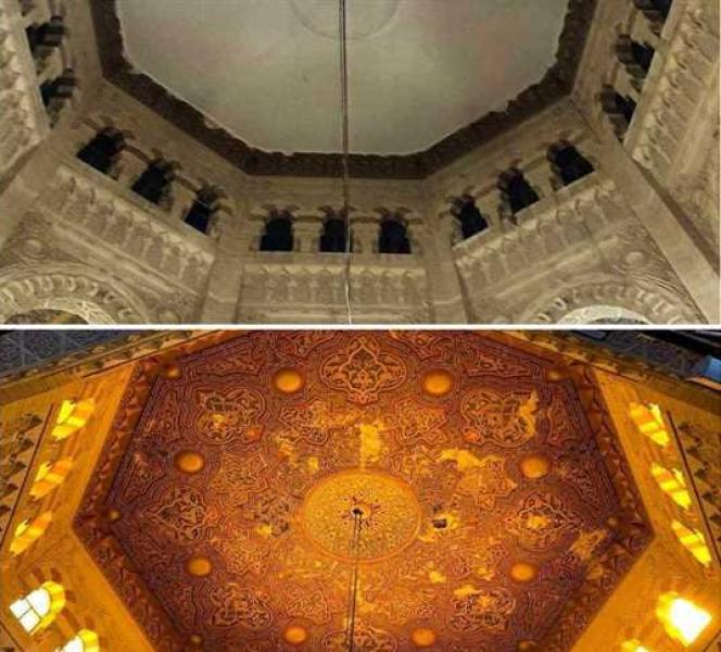 إدارة التراث بمحافظة الإسكندرية: إيقاف أعمال مقاول ترميم سقف مسجد أبي العباس