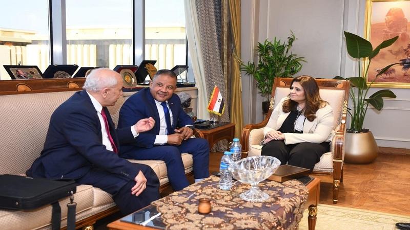 وزيرة الهجرة تستقبل رئيس جمعية الصداقة المصرية الهولندية