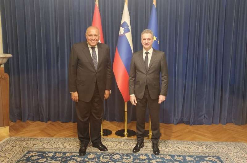 وزير الخارجية يعقد مباحثات مع رئيس وزراء سلوفينيا
