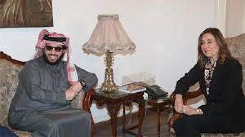 وزيرة الثقافة مع تركي آل الشيخ