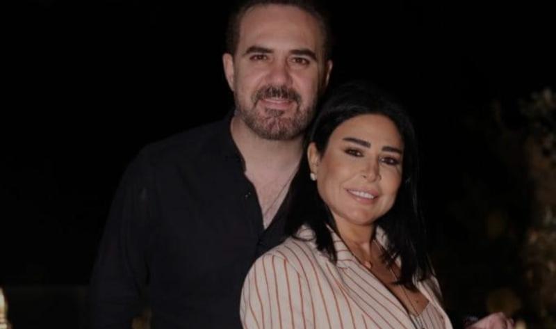 المطرب وائل جسار وزوجته
