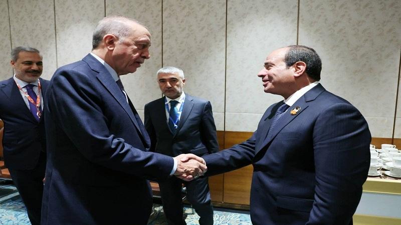 الرئيس التركي يصل إلى القاهرة