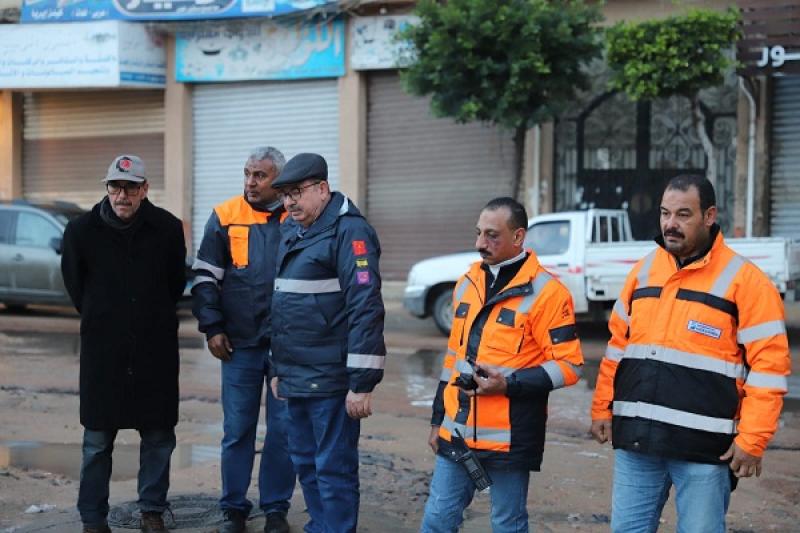 «الصرف الصحي» بالإسكندرية: متابعة مستمرة للتعامل مع الأمطار