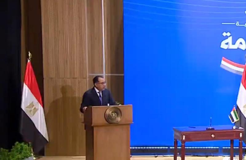 الدكتور مصطفى مدبولي رئيس مجلس الوزراء خلال المؤتمر الصحفى