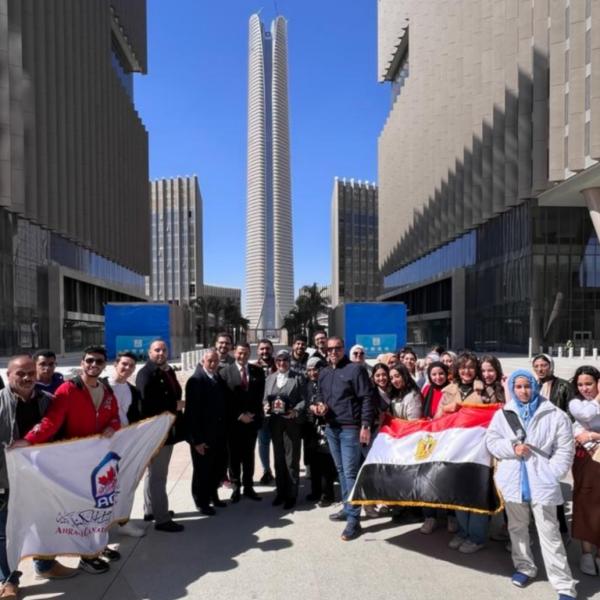 العاصمة الإدارية تستقبل وفدا من طلاب الهندسة بجامعة الأهرام الكندية لتفقد مشروعاتها