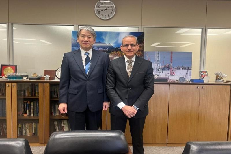 رئيس هيئة الرقابة النووية يلتقي نظيره الياباني