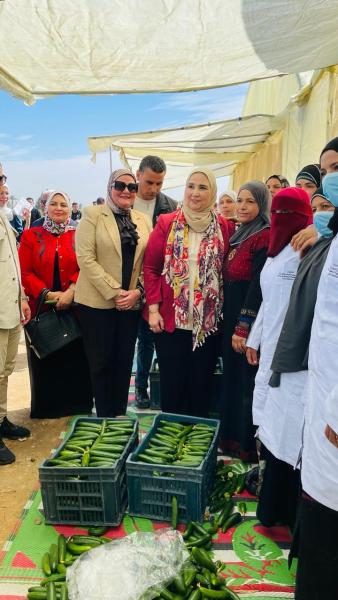 القباج تزور محافظة المنيا وتتفقد مشروع تحسين سبل العيش والتغذية