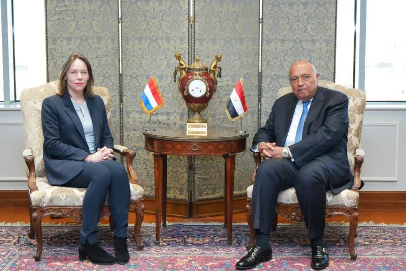 بدء جلسة مباحثات مصرية هولندية بوزارة الخارجية