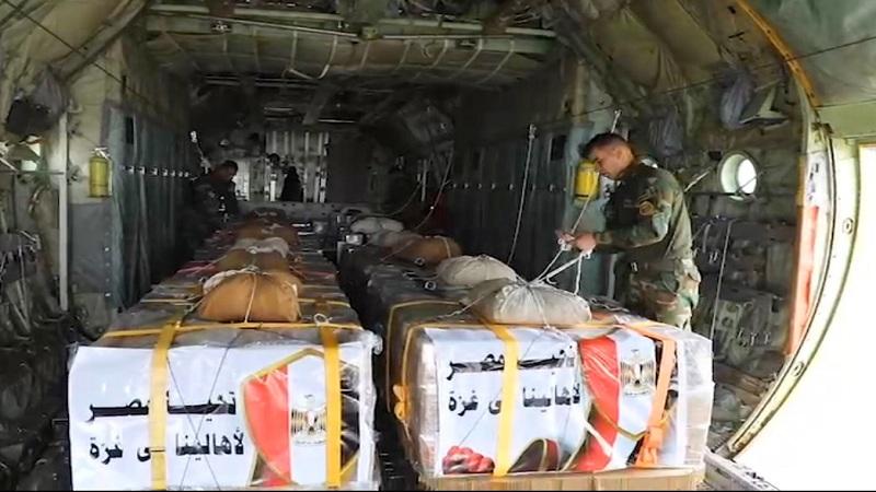 مصر تواصل إسقاط المساعدات على شمال غزة بمشاركة التحالف الدولى.. صور