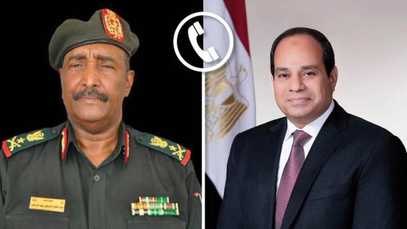 الرئيس السيسي يهنئ رئيس مجلس السيادة الانتقالي السوداني 