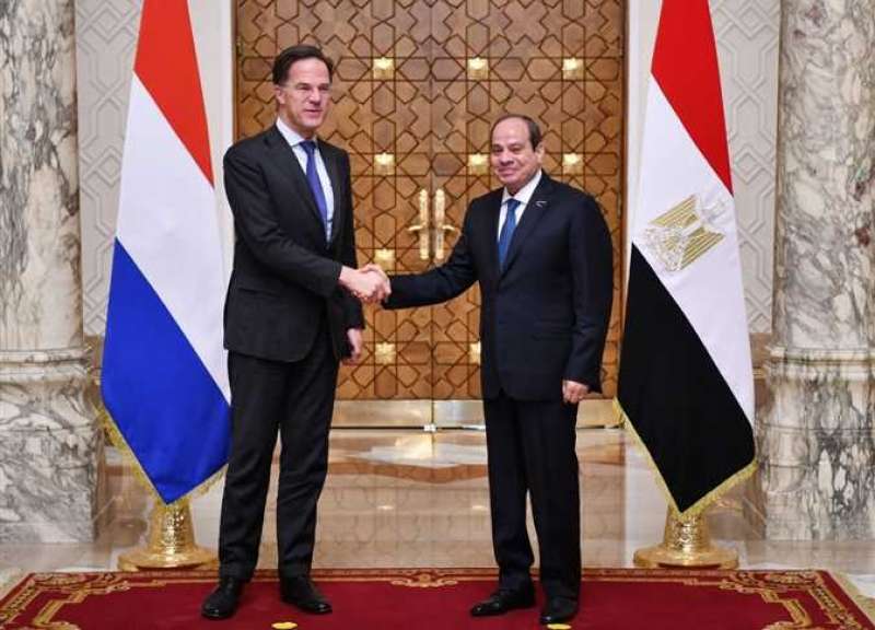 الرئيس السيسي: اتفاق مصري هولندي على جذب المزيد من الاستثمارات 