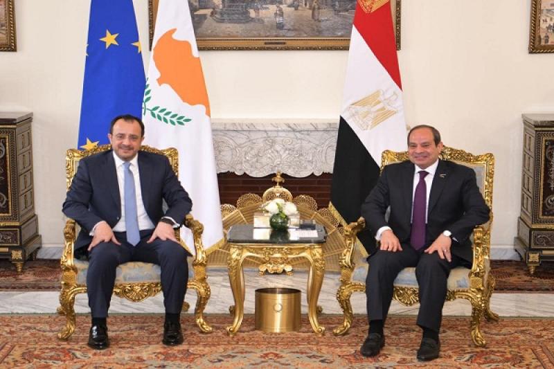 عاجل | السيسي يبحث مع رئيس قبرص تعزيز التعاون بين البلدين.. «صور»