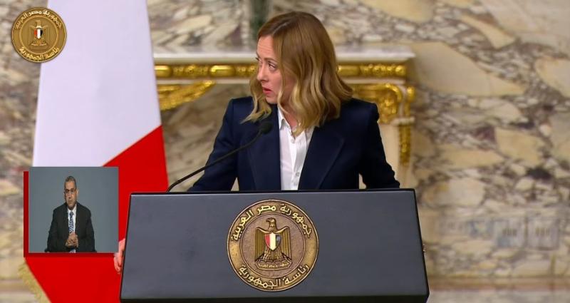 رئيسة الوزراء الإيطالية: تطوير الشراكة مع مصر خطوة مهمة لمواجهة التحديات