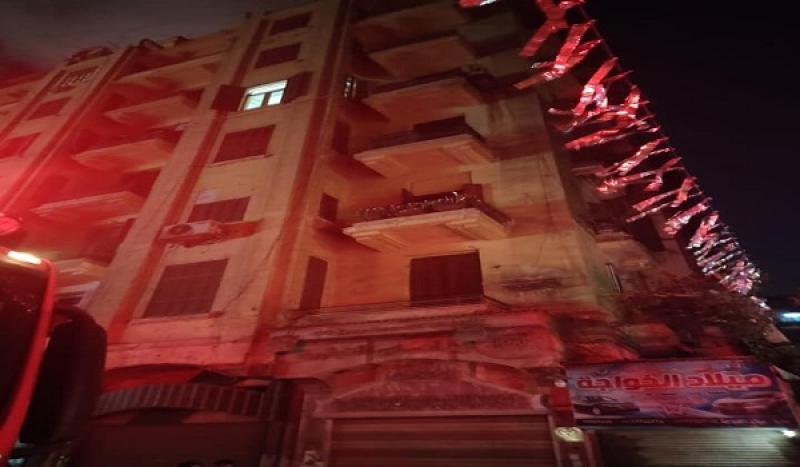 الحماية المدنية تسيطر على حريق داخل مخزن تجاري بالقاهرة