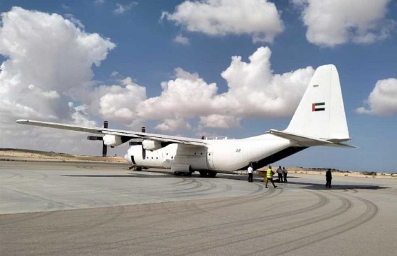 بحمولة 91 طنا مطار العريش الدولي يستقبل طائرتي مساعدات لصالح قطاع غزة