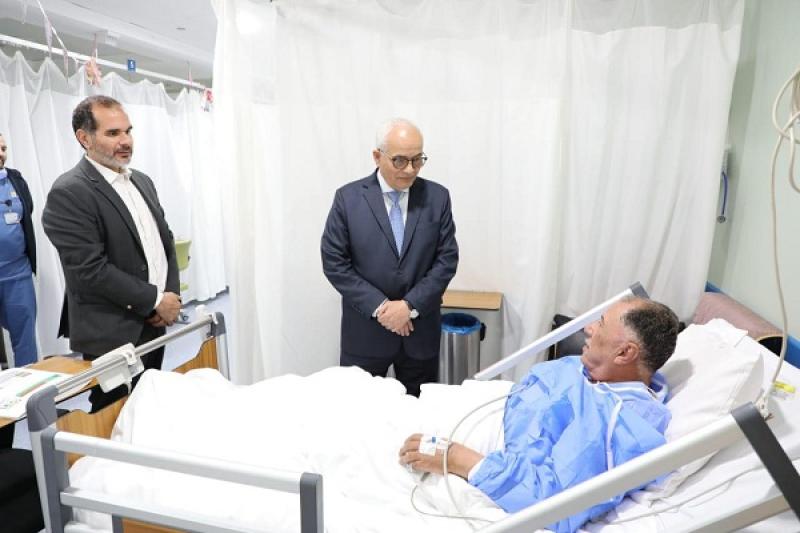 وزير التعليم يزور مستشفى الناس بشبرا الخيمة 