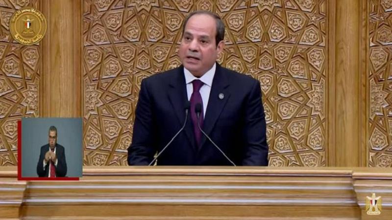 الرئيس السيسي: أقسمت أن أمن مصر وسلامتها خياري الأول