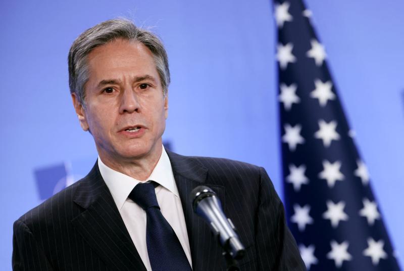 وزير الخارجية الأمريكي: هناك قلق بشأن تحريك المدنيين برفح