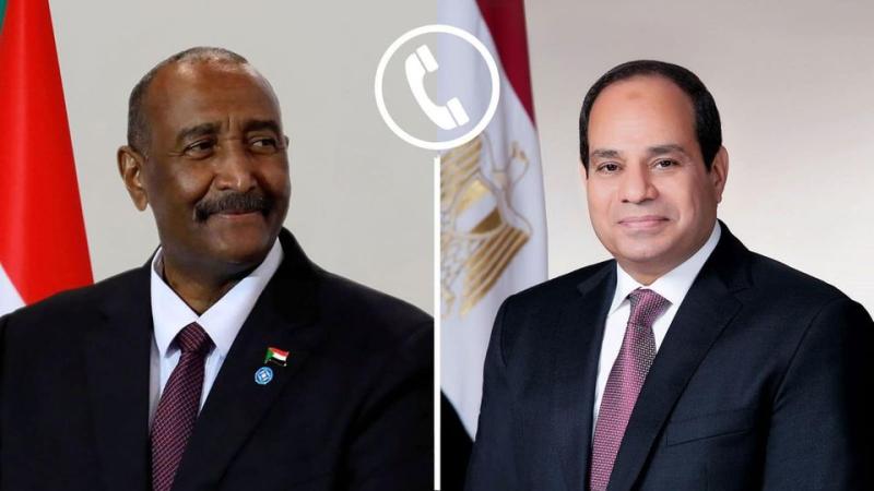 السيسي يهنئ رئيس مجلس السيادة السوداني بمناسبة حلول عيد الفطر