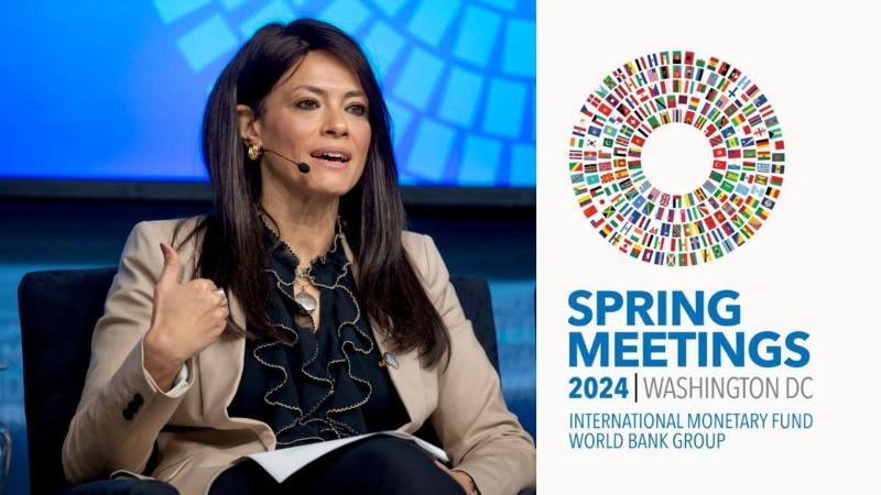 المشاط تشارك في اجتماعات الربيع لصندوق النقد والبنك الدوليين لعام 2024