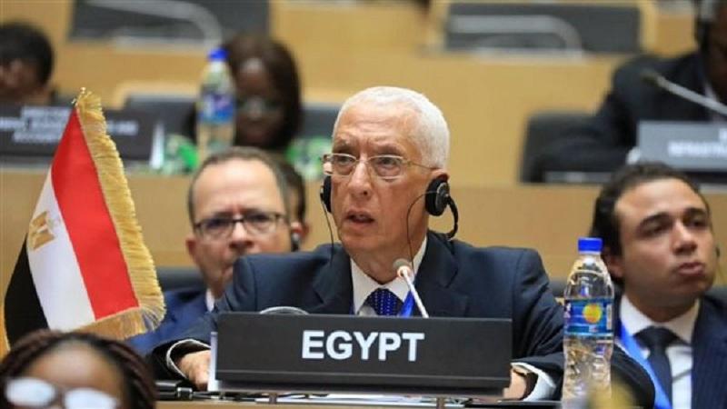 نائب وزير الخارجية يلقي كلمة مصر في مؤتمر باريس لدعم السودان