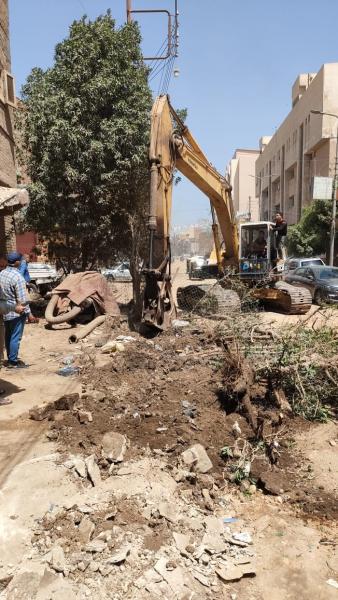 محافظ الغربية يتابع أعمال رصف وتطوير طريق مستشفى الشرطة بمحلة مرحوم