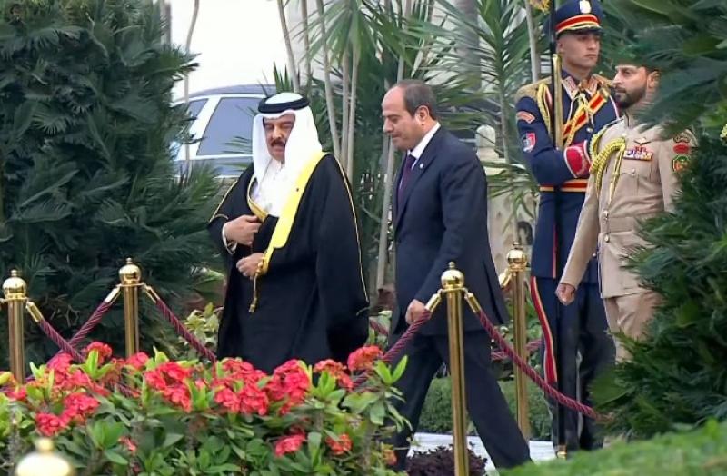 الرئيس السيسي يستقبل العاهل البحريني بقصر الاتحادية | بث مباشر