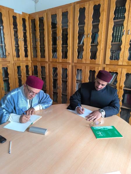 الداعية جابر البغدادي يلتقي برئيس رابطة القرآن الكريم التونسية