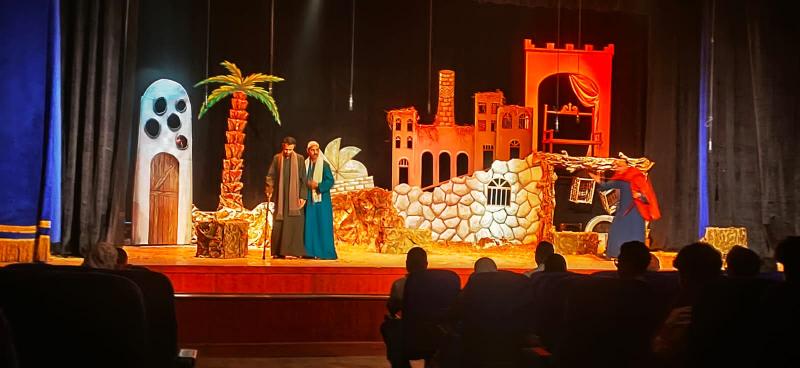 فرقة بيت ثقافة طوخ تعرض ”حصاد النار” على مسرح قصر القناطر