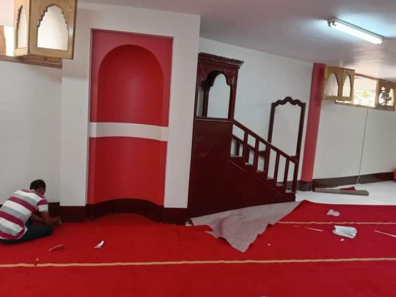 إنهاء تجهيز مسجد كلية الهندسة بجامعة أسوان