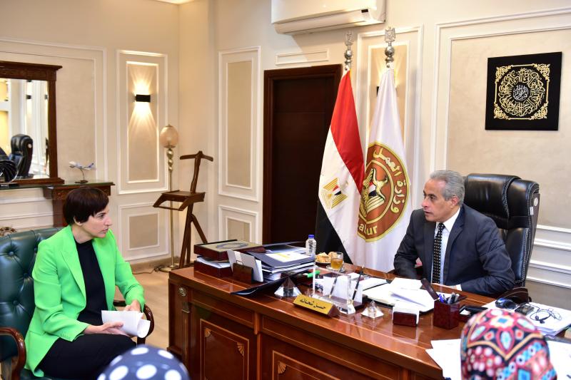 وزير العمل يبحث مع السفيرة القبرصية بالقاهرة آليات تنفيذ خطة إرسال عِمالة مصرية إلى قبرص