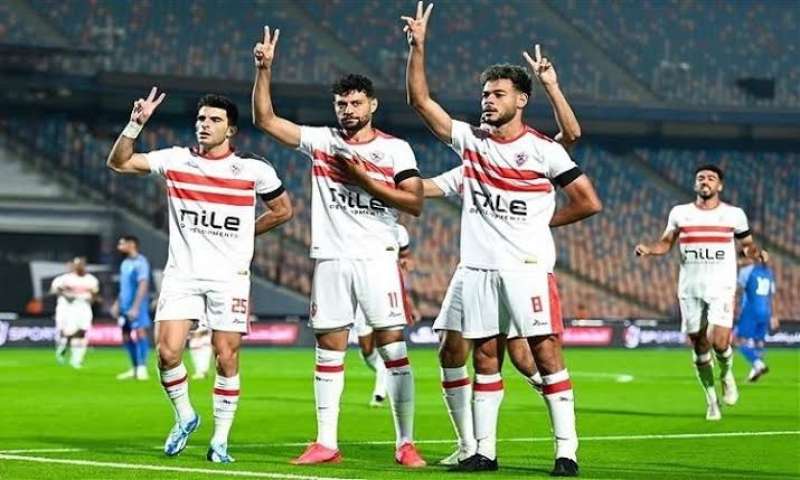 فرحة لاعبي الزمالك 