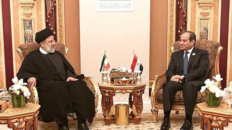 الرئيس السيسي ينعي الرئيس الإيراني ووزير خارجيته