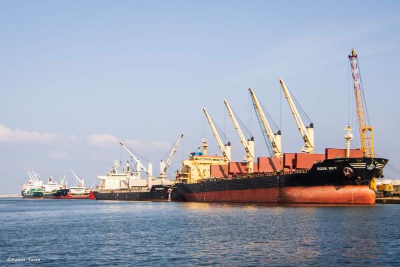 ميناء دمياط يستقبل 62 سفينة خلال الـ24 ساعة الماضية