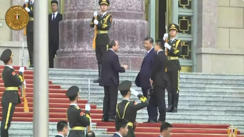 بث مباشر.. مراسم استقبال للرئيس السيسي في اللعاصمة الصينية بكين