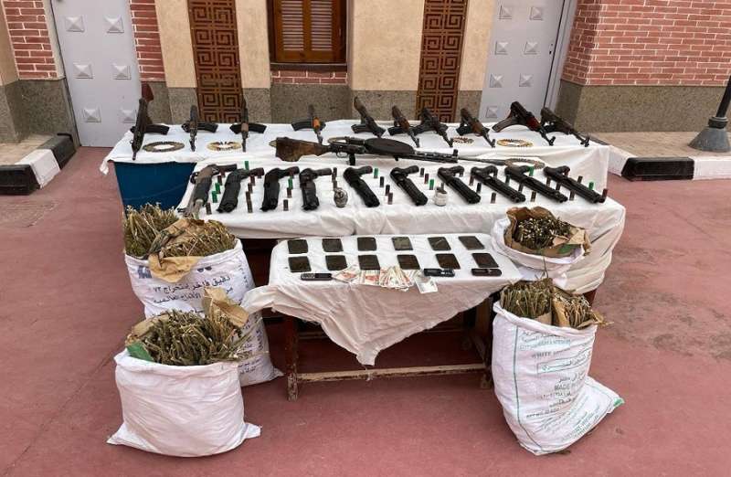 ضبط 4 قضايا اتجار في المواد المخدرة والأسلحة النارية بدمياط