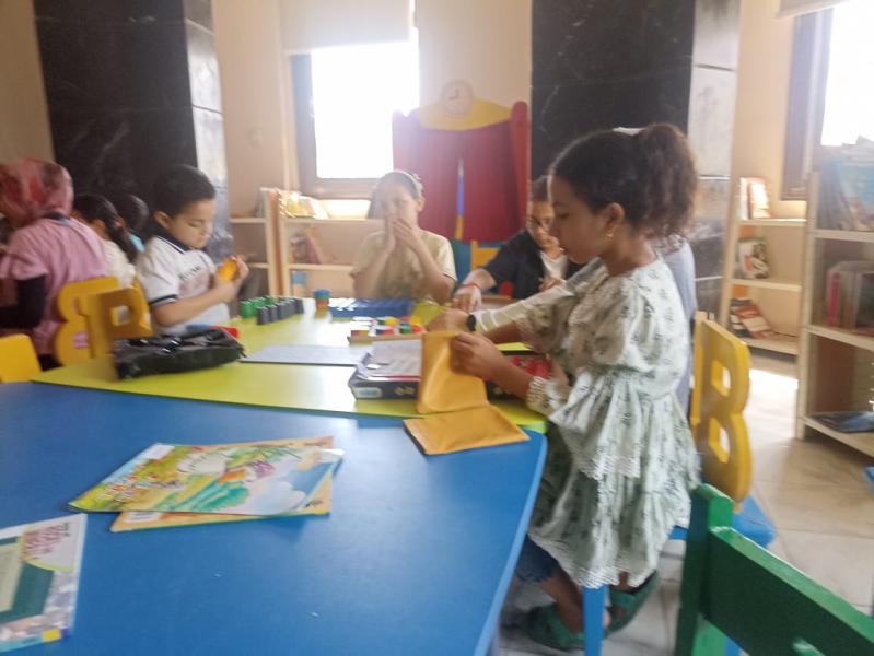 مكتبة مصر العامة بالدلنجات تستقبل الأطفال لممارسة أنشطة تنموية خلال إجازتهم الصيفية