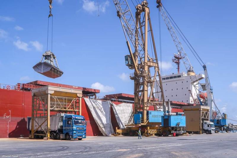 ميناء دمياط يستقبل 57 سفينة ببضائع متنوعة خلال 24 ساعة